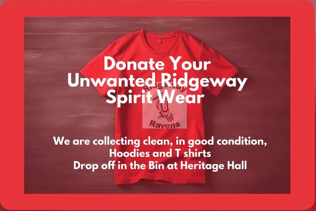 Ridgeway Spirit Wear Recycling Program 2026